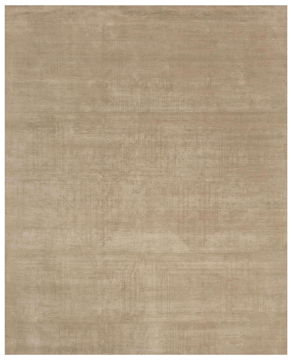 Индийский ковёр из шерсти и бамбукового шёлка «CHAOS THEORY» ESK473-LIN-FLAX 246 x 307 см