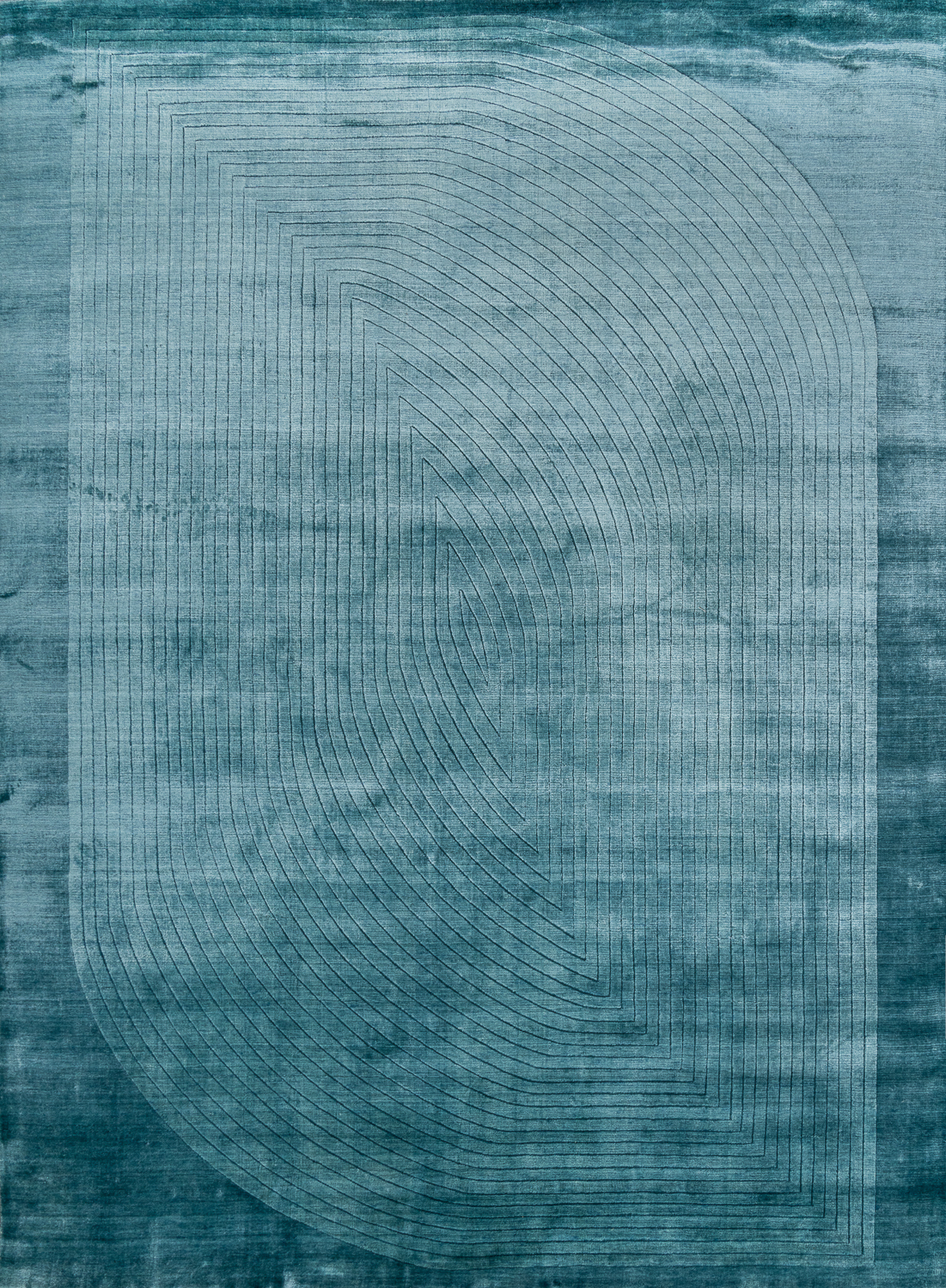Индийский ковёр из арт-шёлка и шерсти «JAZZ» 2019009-BLUE 173 x 235 см1