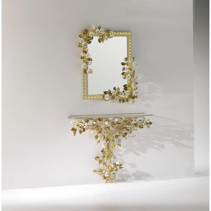 Зеркало Medium Mirror - Gold & White