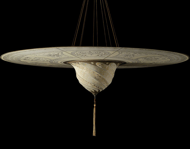 Шелковая лампа Samarkanda Serpentine с диском