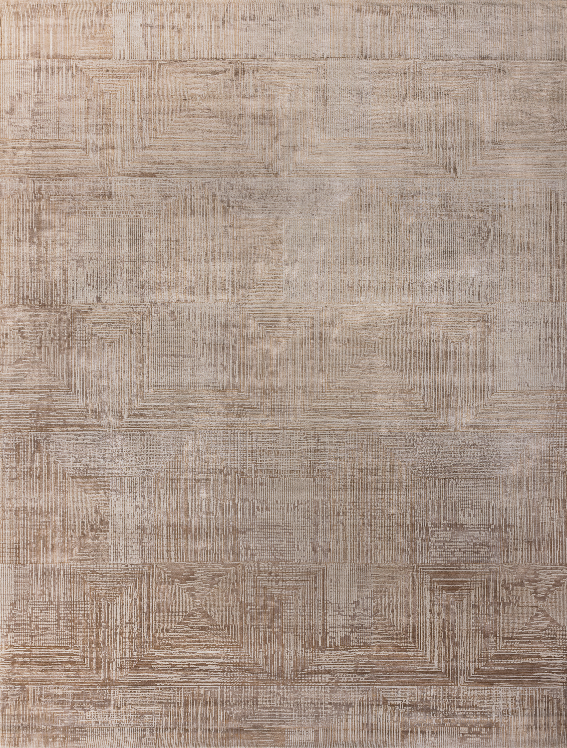 Индийский ковёр из шерсти и бамбукового шёлка «CHAOS THEORY» ESK472-IVR-HON 244 x 302 см