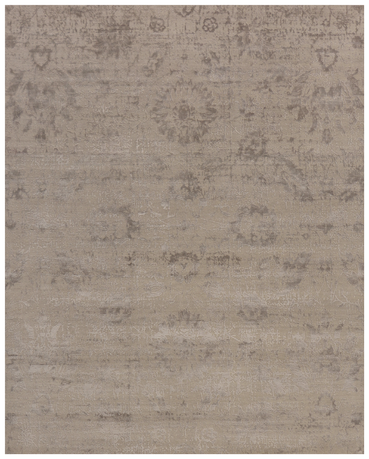 Индийский ковёр из шерсти и арт-шёлка «CHAOS THEORY» ESK624-CGRY-SHA 250 x 300 см