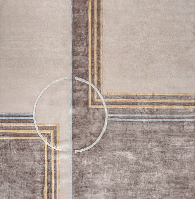 Индийский ковёр из шерсти и арт-шёлка «CARTIE COLLECTION» ART DECO-03-21B