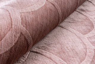 Индийский ковёр из арт-шёлка и шерсти «JAZZ» 2019008-BABY PINK 174 x 240 см