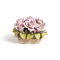 Большая корзина с розами Амбассадор