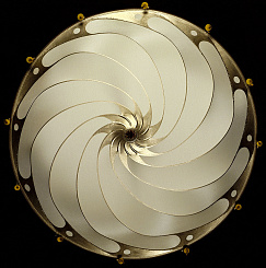 Scudo Saraceno Простая лампа из шелка цвета слоновой кости