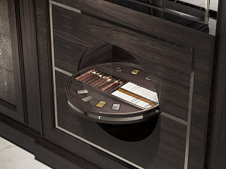 Бильярдная из черного дерева