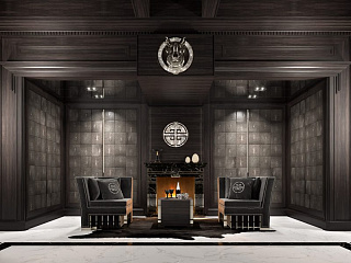 Бильярдная из черного дерева